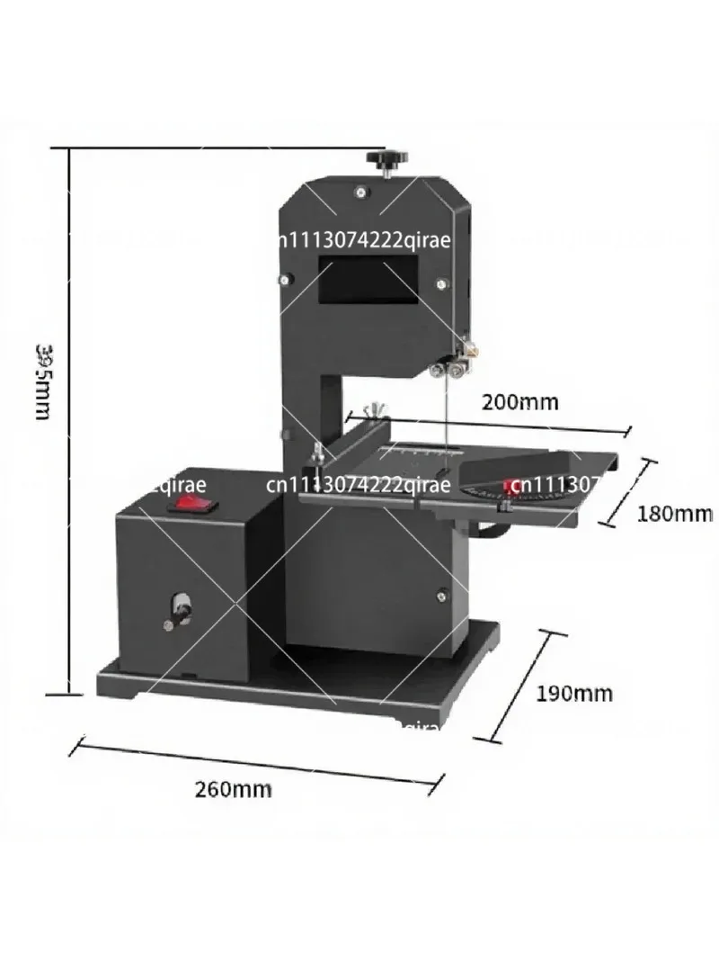 800W Electric Desktop Band Saw, Small Multifunction Curve Cutting Tool with 1 Linear Saw Strip, 1750RPM 70mm Woodworking Machine