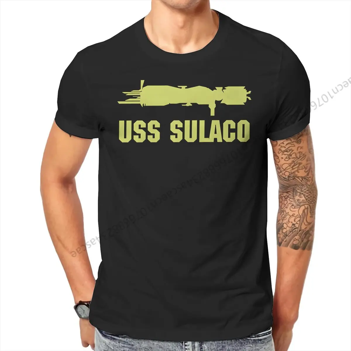 Colonial Marines Sulaco T Shirt Homme Men's Tshirt Cotton Men Tops