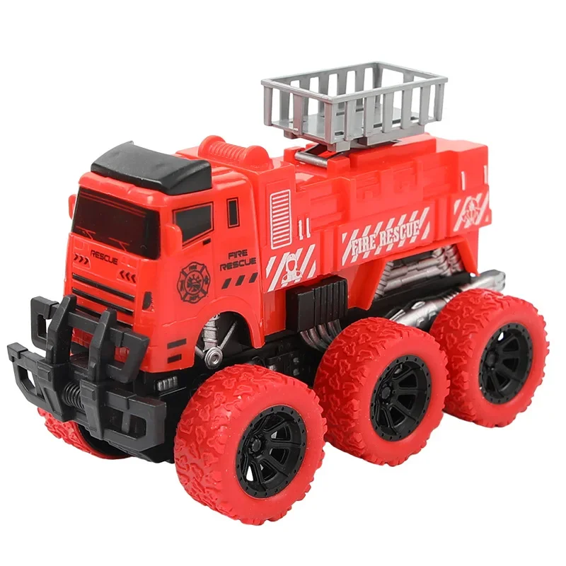 Modèle de camion de pompiers à spray pour enfants, voiture à dos côtelé, voitures à inertie, modèle de véhicule AtlanVehicle, cadeau pour garçon, jouets pour enfants