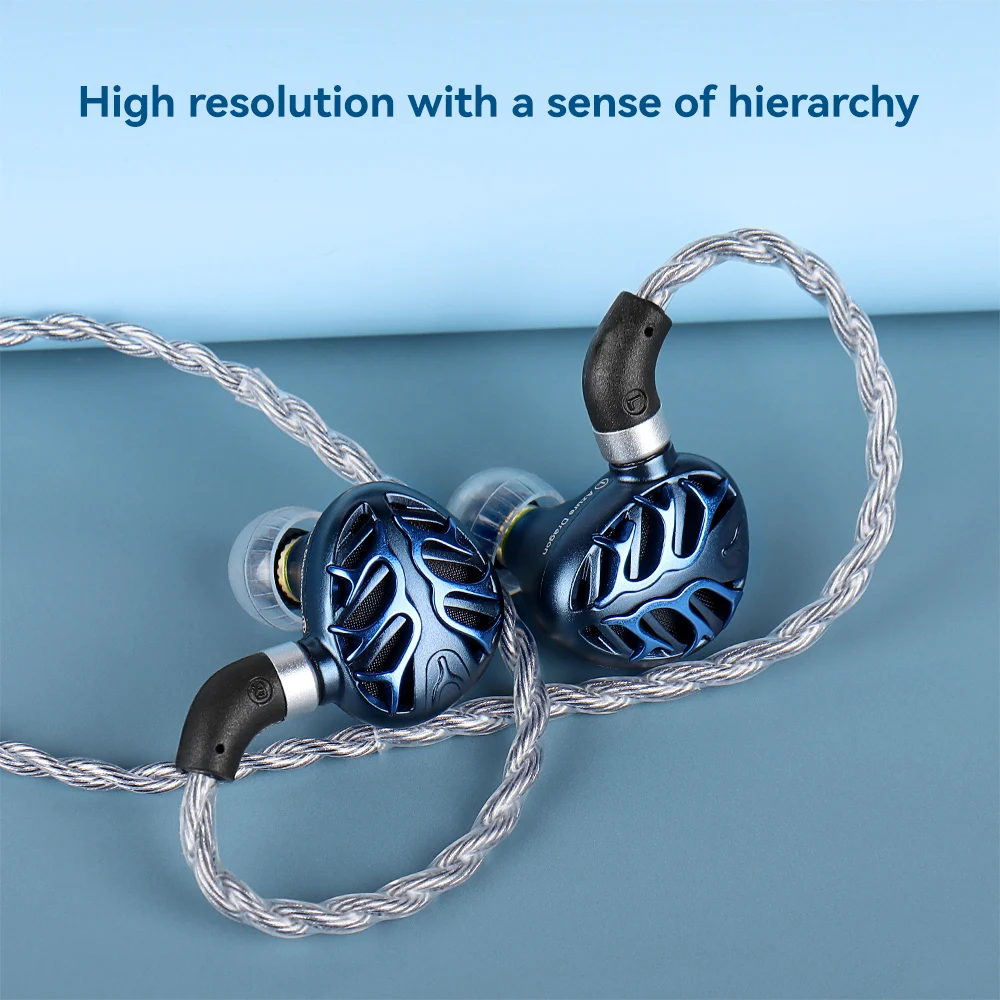 TRN Sea Serpent upgrade cable Replaceable audio jack  copper-silver mixedinterchangeable connector cable