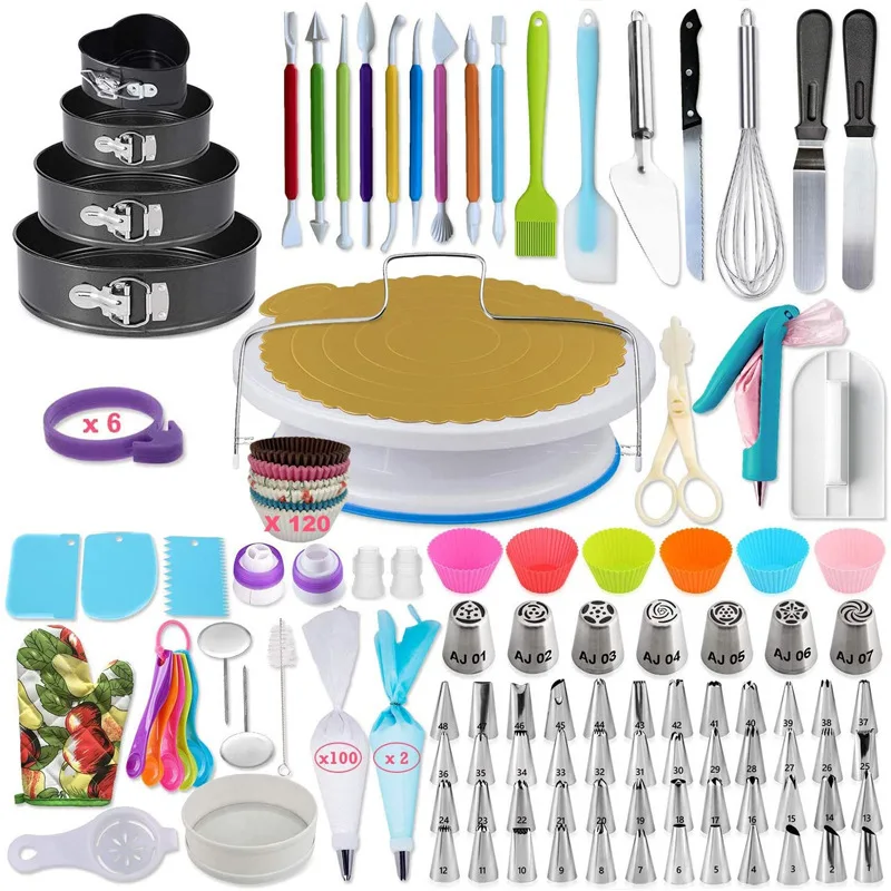 

333pcs Cake Decorating Tools Kit Fondant Cake Decoration Tools Pastry Baking Utensils