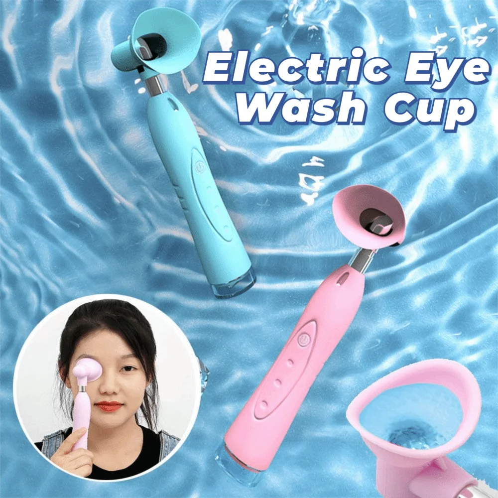 

3 Modes Adjustable Electric Eye Wash Cup Moisturizes IPX5 Waterproof Electric Eye Sprayer Device with Light Relieves Eye Dry