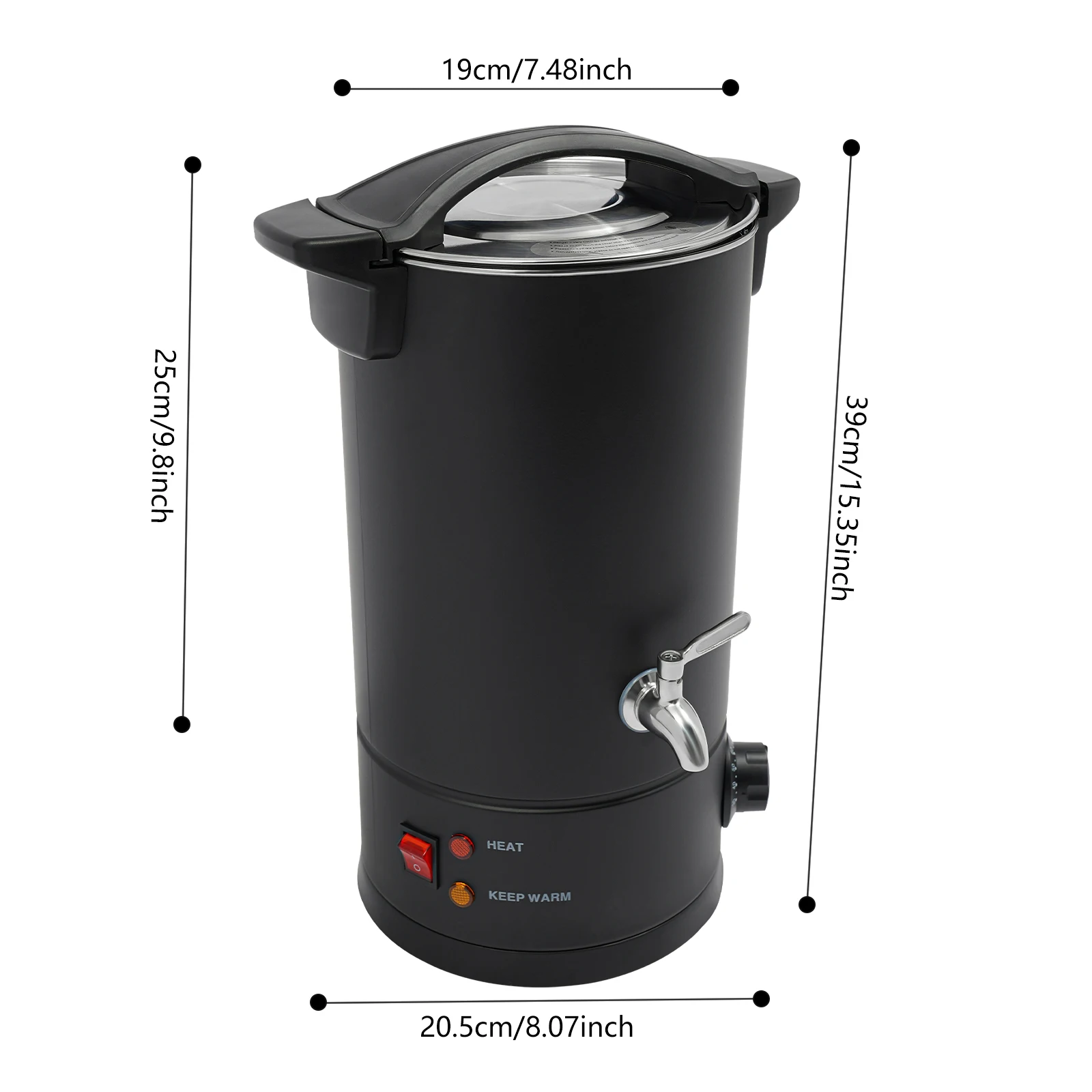 8/10/12/15L Wax Smeltoven voor Kaarsen Maken Reparatie Grote Capaciteit Gemakkelijk te Gebruiken Schone Kaars Productie 30-110 ℃   1800W