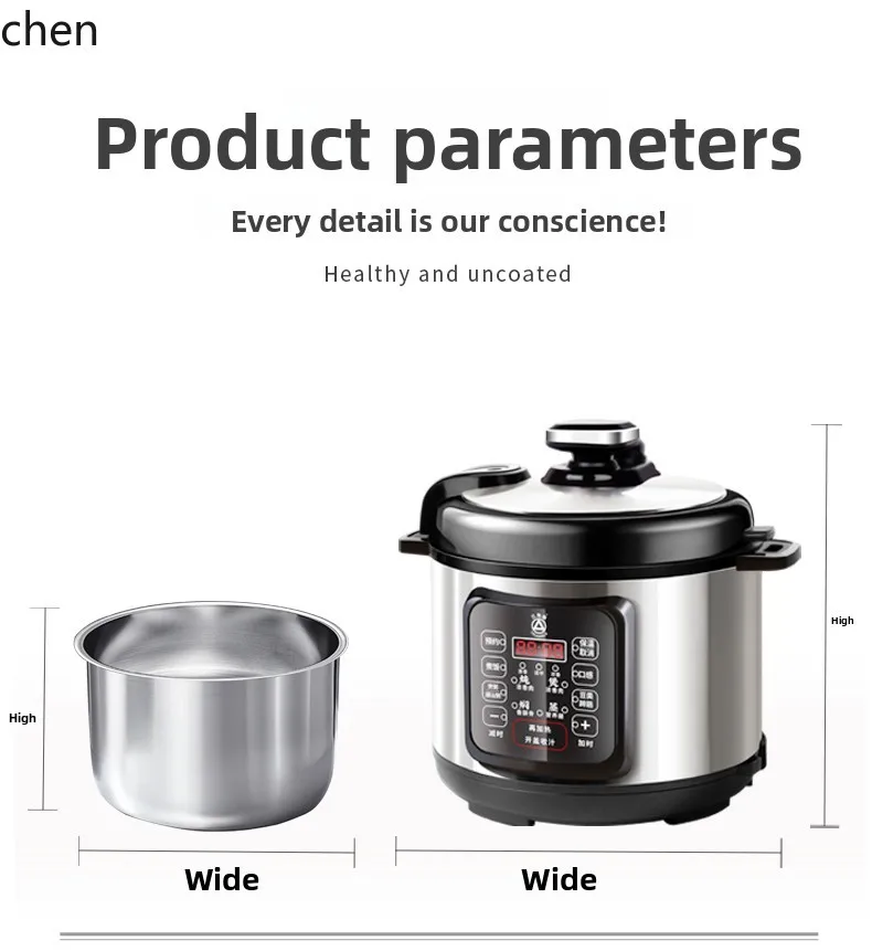 ZML pentola a pressione elettrica piccola casa in acciaio inossidabile nuova pentola a pressione elettrica multifunzione intelligente