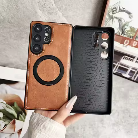 Rotating Stand Magnetic Phone Case For Samsung S25 S24 S23 S22 Plus Ultra A14 A15 A16 A20 A30 A50 A52 A71 A72 A73 A54 A52 Cover