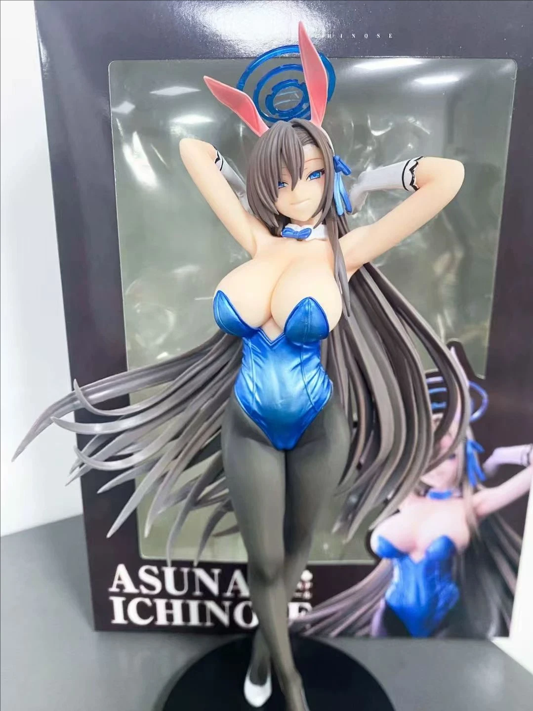 Max Factory Blue Archive Figure Ichinose Asuna Anime Bunny Girl PVC Action Figure Toy Game Statue Adult Collectible Model Doll