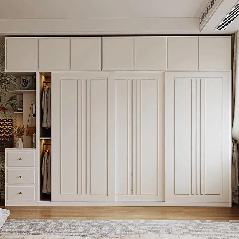 Nordic Cheap Simple Wardrobe Hanging Designs White Stylish Weird Wardrobe Wooden Shelves Armario De Ropa Bedroom Furniturewei