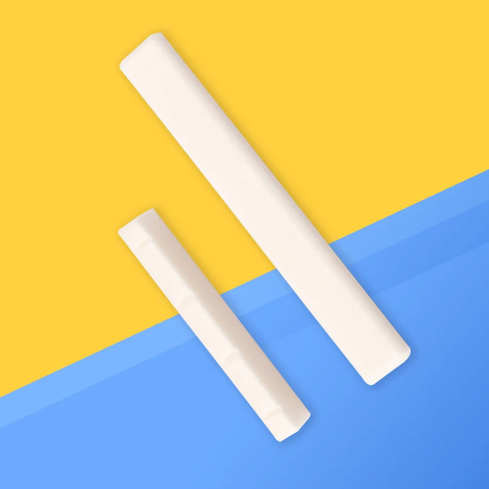 

1 set 1 Set Buffalo Bone Saddle Nut For 4 String Acoustic Ukulele Replacement Parts Upgraded Wooden Uke Accessories Kit