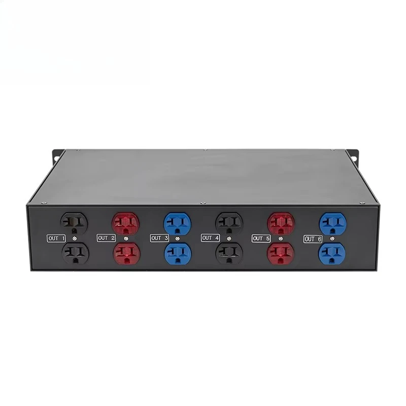 L21-30 In/Thru 6x Duplex 6 Channels Stage Power Box Power Distribution Stringer Box