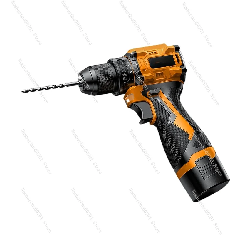 Hand drill brushless small steel cannon high power lithium battery hand drill household rechargeable type