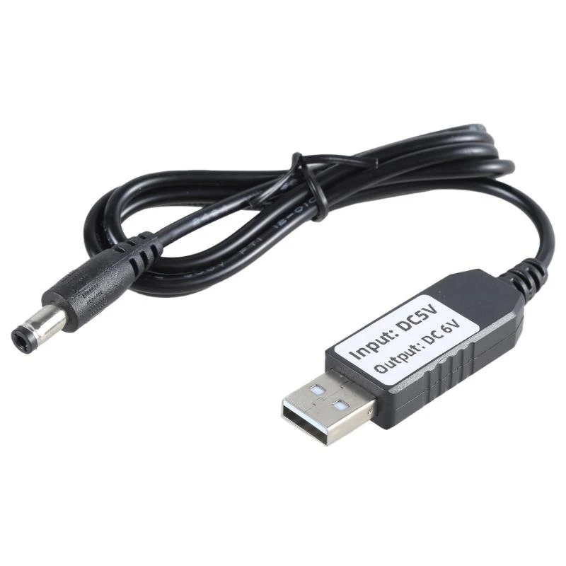 W91A 3A Dummy Battery Adapter USB Power Supply Cable Cord Replace 4pcs 1.5V AM-4 LR03 3A Batteries for Camera LED Light