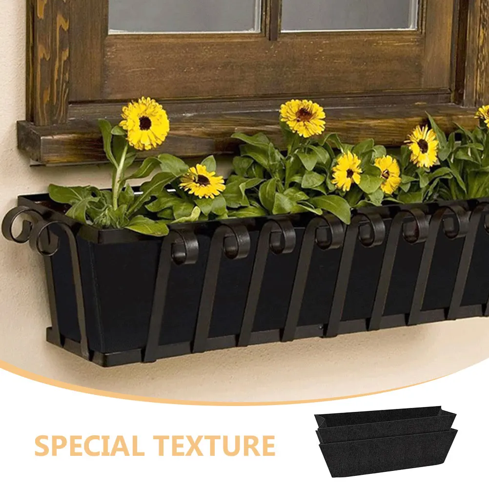 

4Pcs Felt Liners for Flowerpots Hanging Basket Replacement Plant Nursery Pot Liner Balcony Garden Pot Liner Durable Breathable