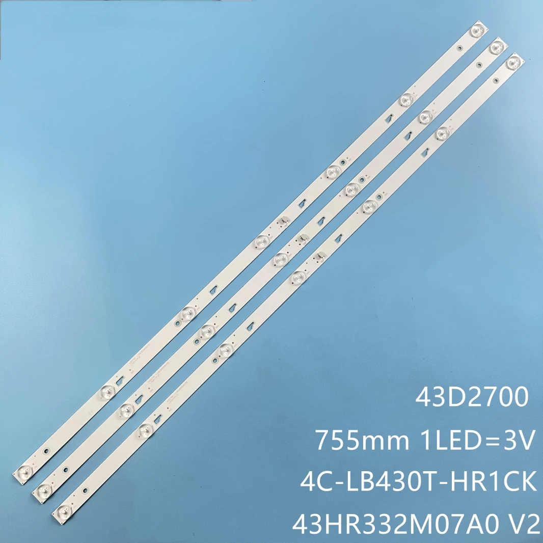 Listwa oświetleniowa LED 43D2700 panel LC430DUY-SHA1 telewizor z dostępem do kanałów Artel 43A9000 43HR332M07A0 V2 4C-LB430T-HR1CK 1.109.0000000150