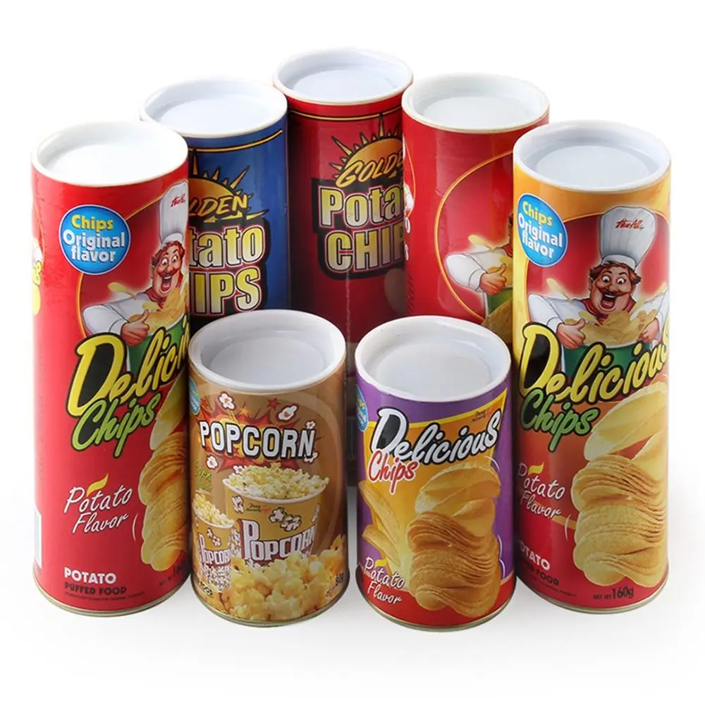 Neue kreative wiederverwendbare gruselige Pommes Frites spielen Spaßspielzeug Magische Kartoffelchips Dosen Schlangentricks Neuheit Lustige Spielzeugchips Dosen Schlange