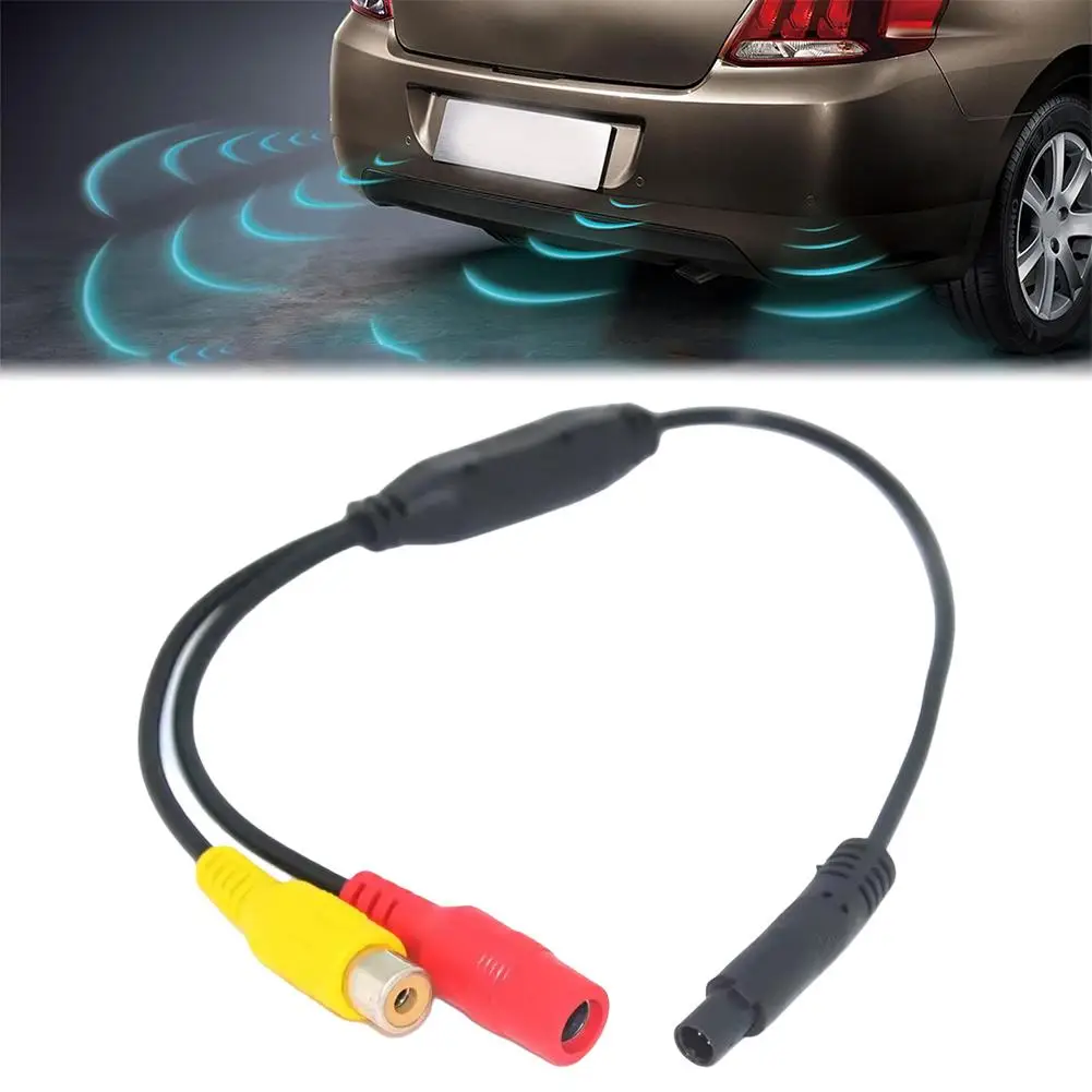 Aviation Head 4Pin Male To RCA/DC Female 4 Pin to RCA Adapter Extension Cable For CCTV Monitor Car Rear Backup Camera S5D1