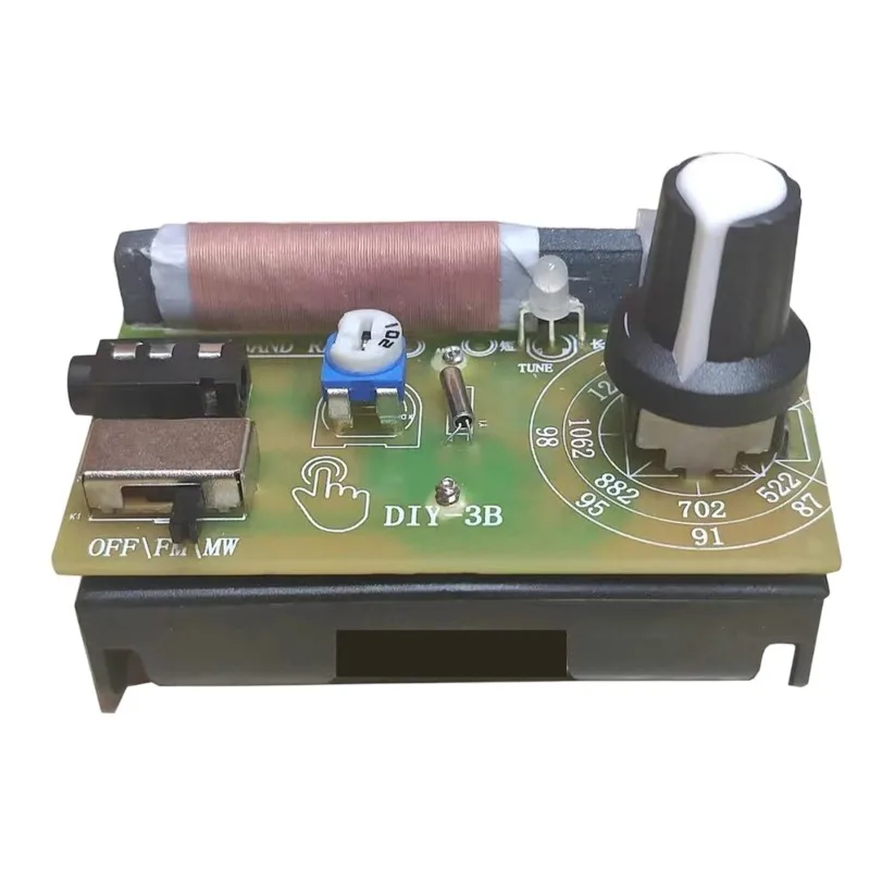 A37T-87-108Mhz AM/FM Medium Wave FM Two Band Stereo Digital Tuning Machine Teaching Headphone Radio DIY Kit