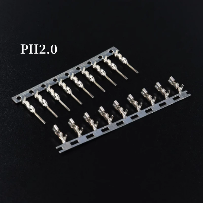 100pcs/Lot PH2.0 Male Terminal Plug Connectors Wire Cable Housing Male Crimp Pins PH-R Mating Terminals