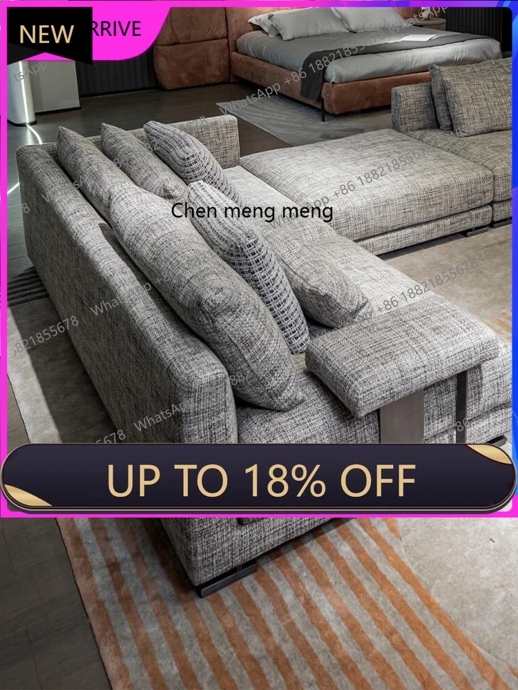 

M78 Sofa, minimalist, household large horizontal hall cotton and linen fabric sofa combination