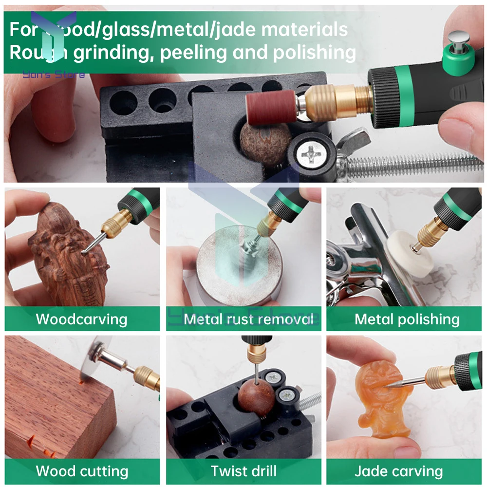18W 100-240V Mini Sander Grinder Tool Machine Pen Type Household Multifunctional Polishing Machine Jade Carving Tools Set