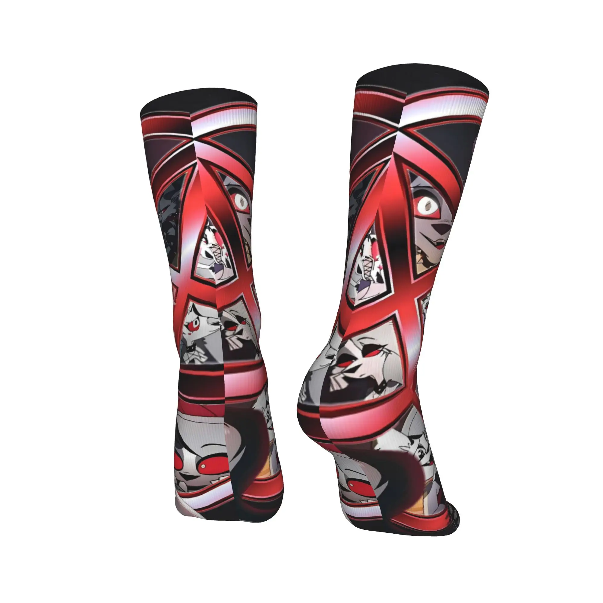 Helluva Boss Loona Socks  Printed Stockings Anti Skid Unisex Men Socks Comfortable Spring Casual Skateboard Socks