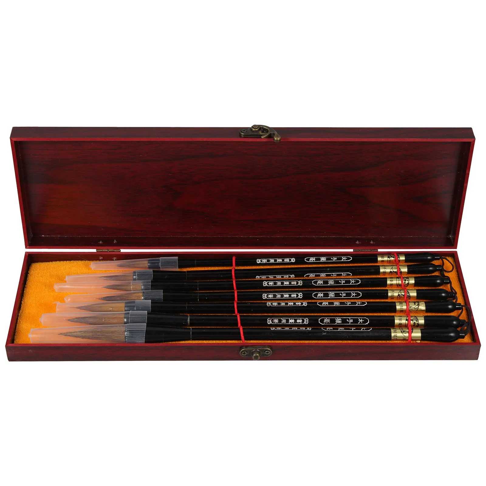 

1Set Wolf Hair Calligraphy Brush Set Smooth Flowing Ink Brush No Hair Loss Multi-Purpose Art Tool for Drawing Sketching Practice