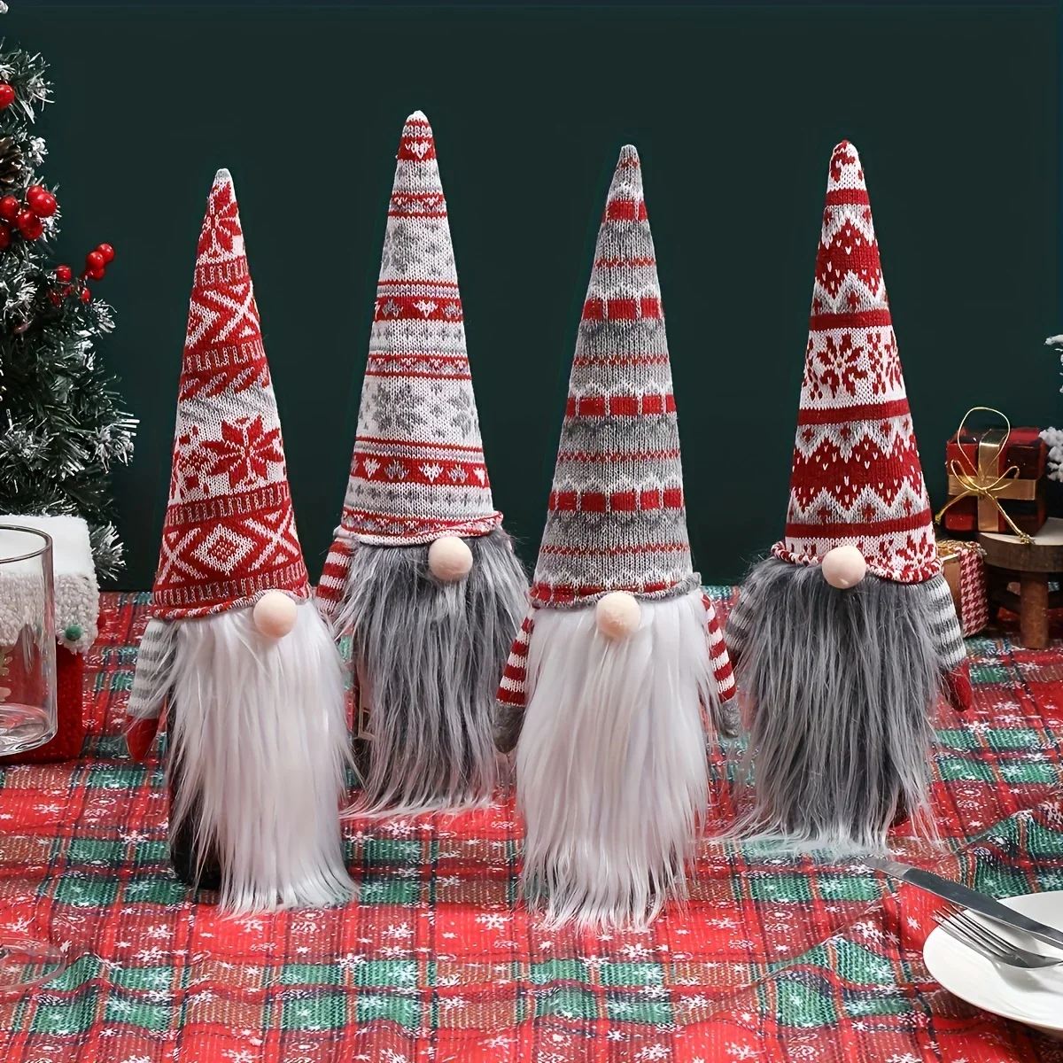 1pc Christmas Faceless Old for Man Wine Bottle Set Christmas Red Wine Bottle Set Table Decoration Home Holiday Party Decoration