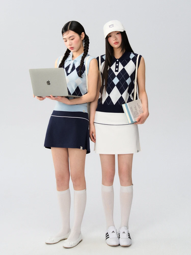 LaluneDuCiel Lässige Strickweste für Damen, Kragen-ID-Muster, Freizeit, vielseitiges Oberteil, Polyesterfaser, normale Passform, Sommer-Se...