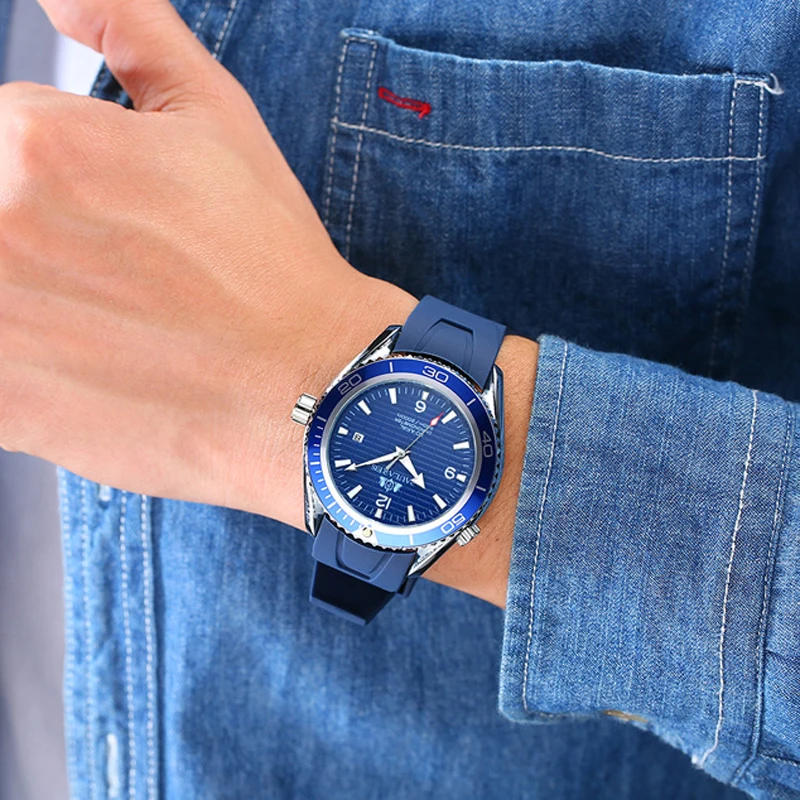 PAULAREIS P Orologio meccanico automatico a carica automatica da uomo Cinturino in acciaio inossidabile Orologio da uomo d'affari con data luminosa impermeabile