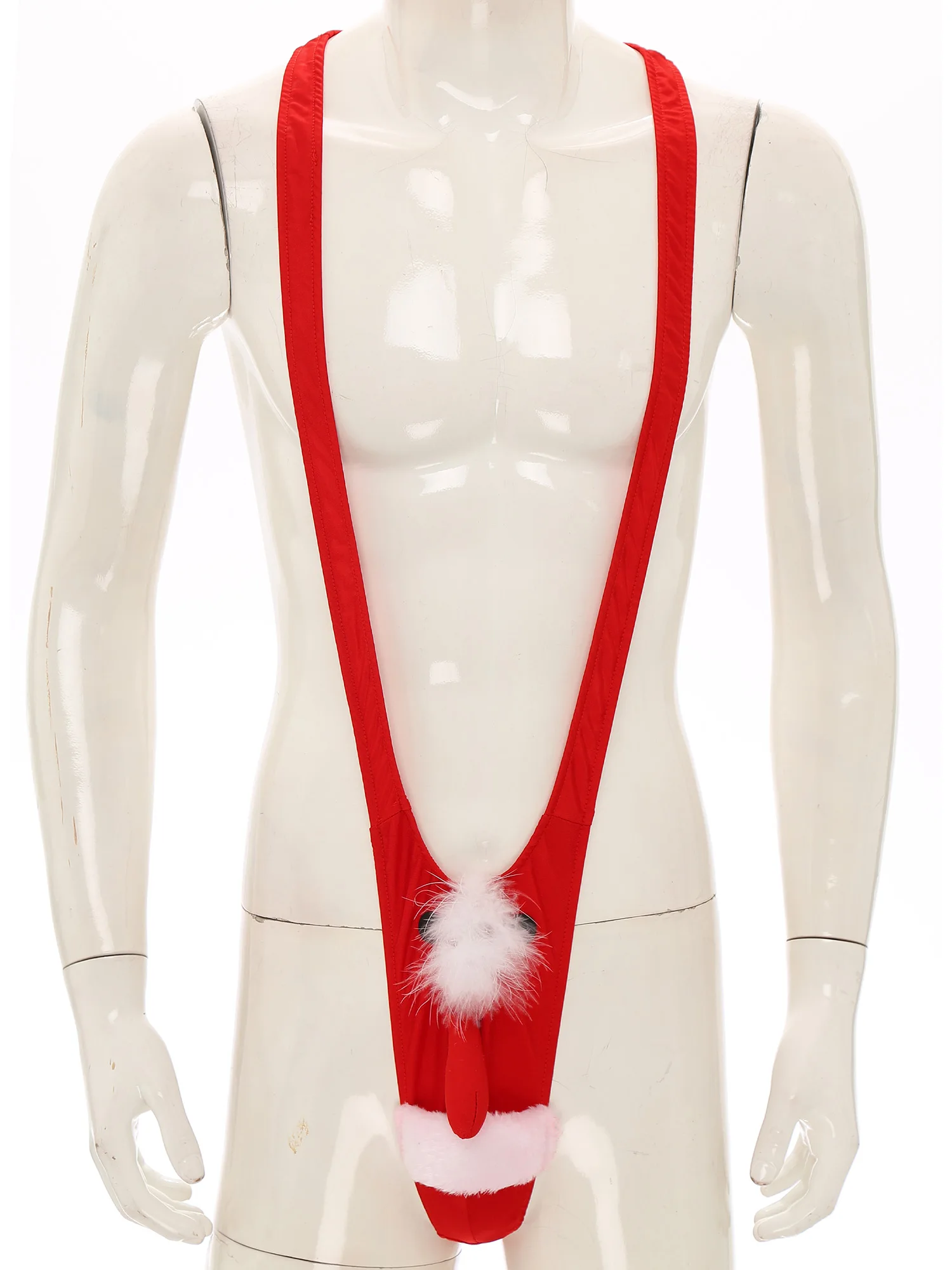 Sous-vêtements fantaisie pour hommes, motif de Noël, mankini, string, costume, ち, farces, cadeaux, 1 pièce