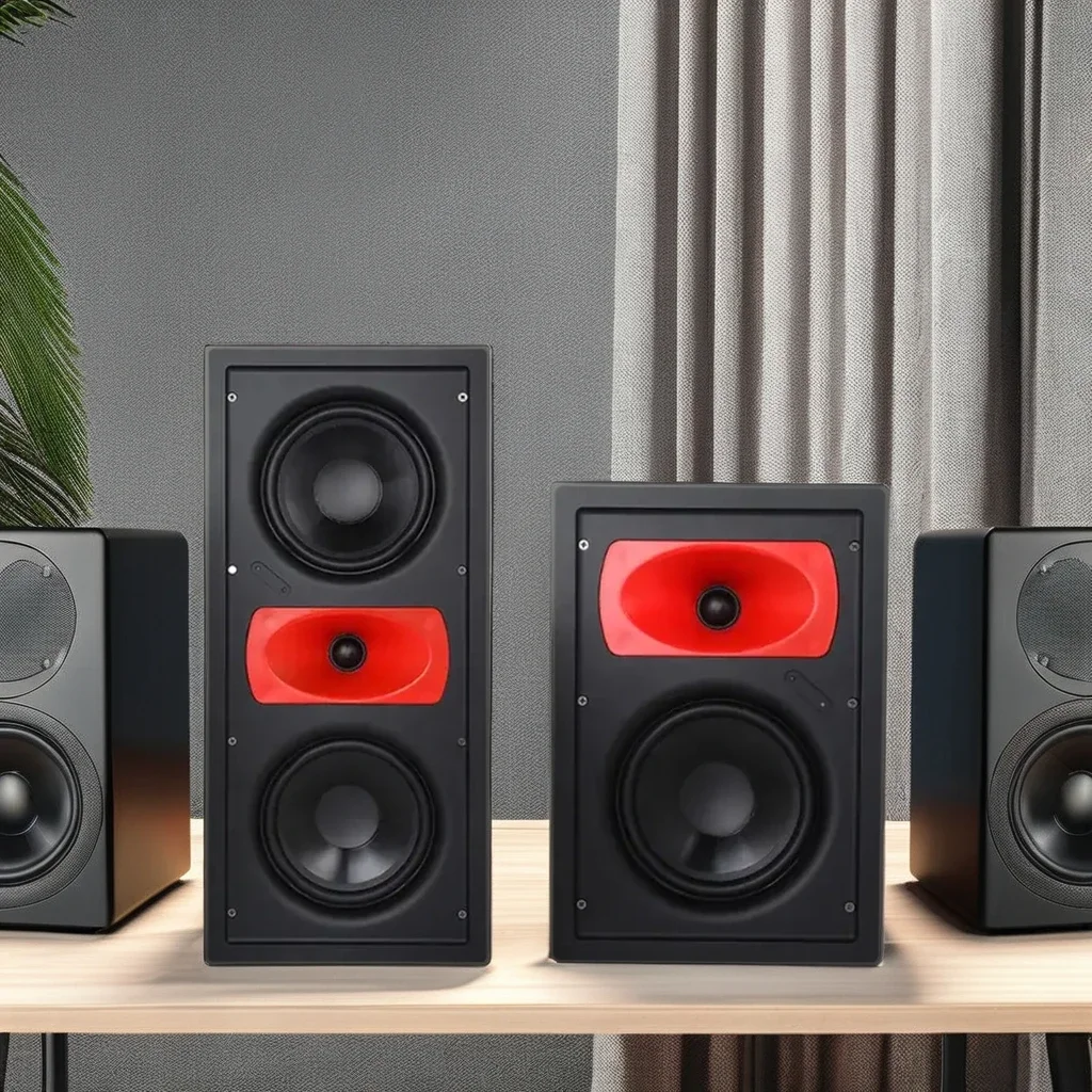 

Домашняя и коммерческая аудиосистема PA, двусторонняя Hi-Fi портативная настенная и потолочная безрамная колонка для домашнего кинотеатра