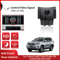 AHD Car Front View Camera For Toyota Land Cruiser Prado 150 LC150 2018 2019 2020 Waterproof Night Vision Front Grille Camera