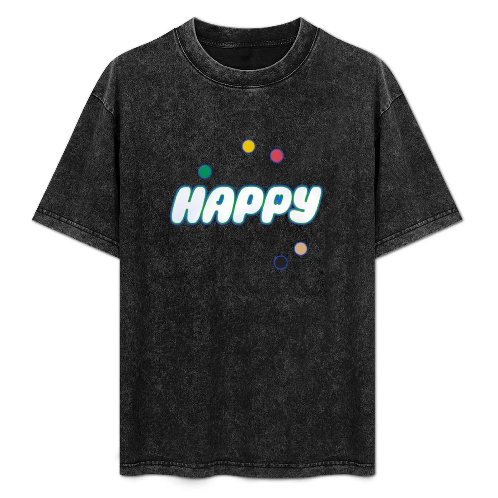 

 (Jin) ＆Happy＊ Logo T-Shirt Plus Size Comfort Fit Tee