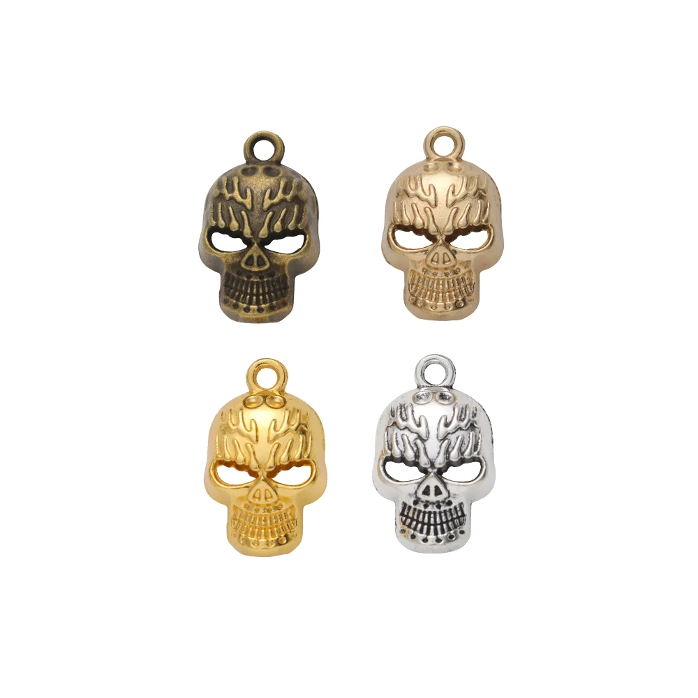 22pieces (skull) vintage zinc alloy charm metal pendant DIY jewelry discovery making accessories2442