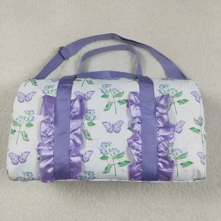 

Purple Kids Pink Plaid Duffel Bag Summer Sports Backpack for Girls Lightweight Travel Gym Bag, Cute School Backpack for Children