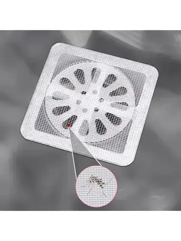 Anti-Blocking Drain Filter Disposable Hair Catcher Mesh for Shower/Sink Sticker Floor Drain Cover, Bathroom & Kitchen Strainer