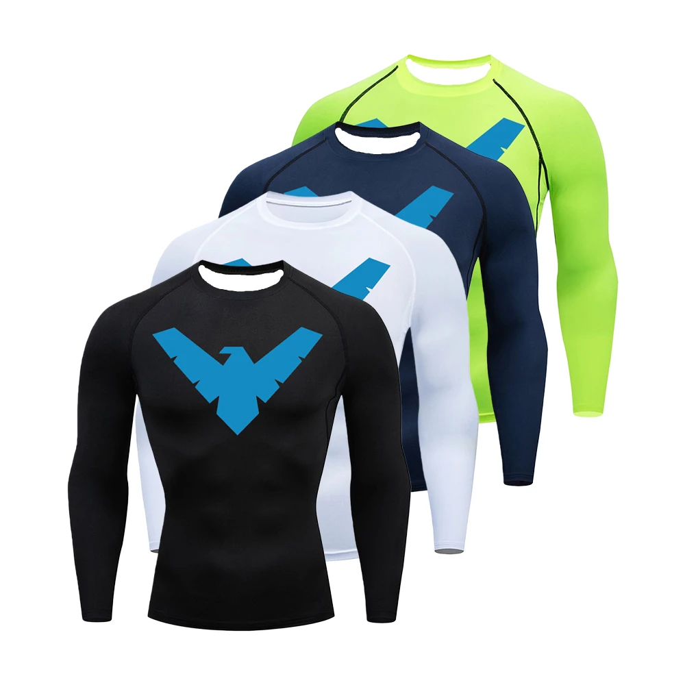 

Spring and Autumn Men Long-sleeved T-shirt Fashion Breathable Sports Casual Comfortable Fitness Tops Cycling Sportswear Clothes