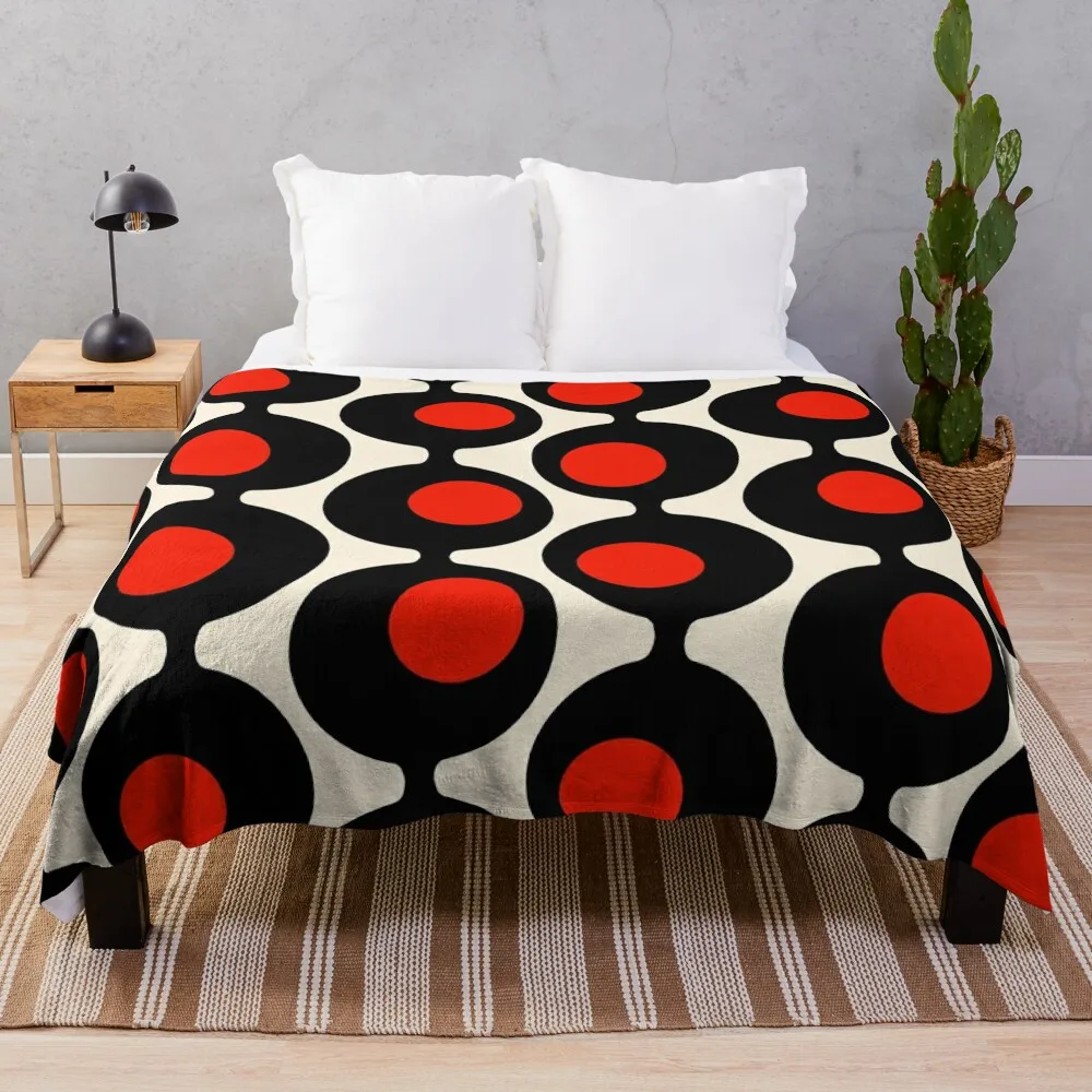 

Atomic Age Circles Pattern Throw Blanket Baby Soft Beds Designers warm winter Blankets