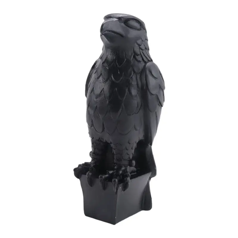 AT84-1 Piece Maltese Falcon Statue Shelf Decorations Black Resin Handmade Resin Sculpture view 6