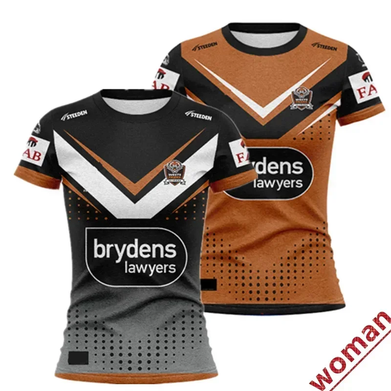 

2024 Wests Tigers Home/ Away Rugby Jersey - Women's Size: S-3XL （Print Custom Name Number）