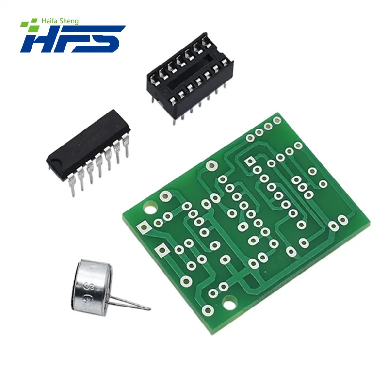 Spaarlamp Led Licht Gloeilamp Cd4011 Geluid En Licht Controle Schakelaar Kit Diy Voice Control Onderdelen Module