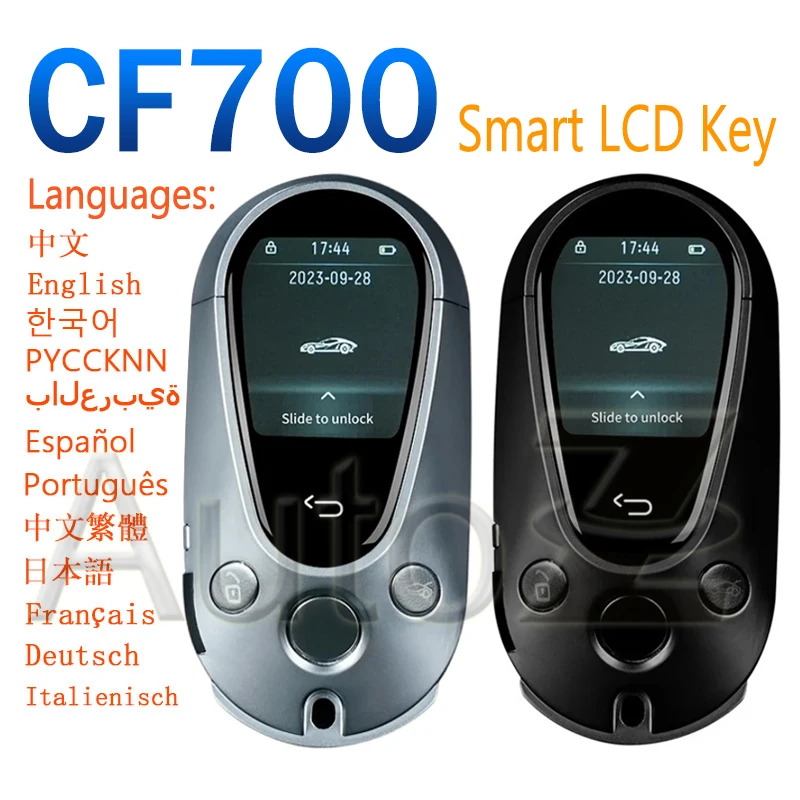 LCD Smart Remote Key CF700 Modified Universal LCD Screen Car Key for Benz/BMW/Hyundai/VW/Toyota Keyless Start Auto Remote Key