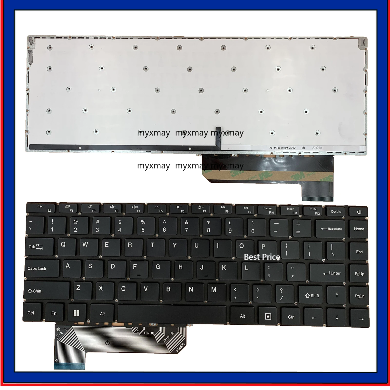 

US Keyboard for Gateway GWTN141-2 GWTN141-3 GWTN141-4 GWTN141-6 GWTN141-10 N14RP9 X318C MB3181017 XK-HS305