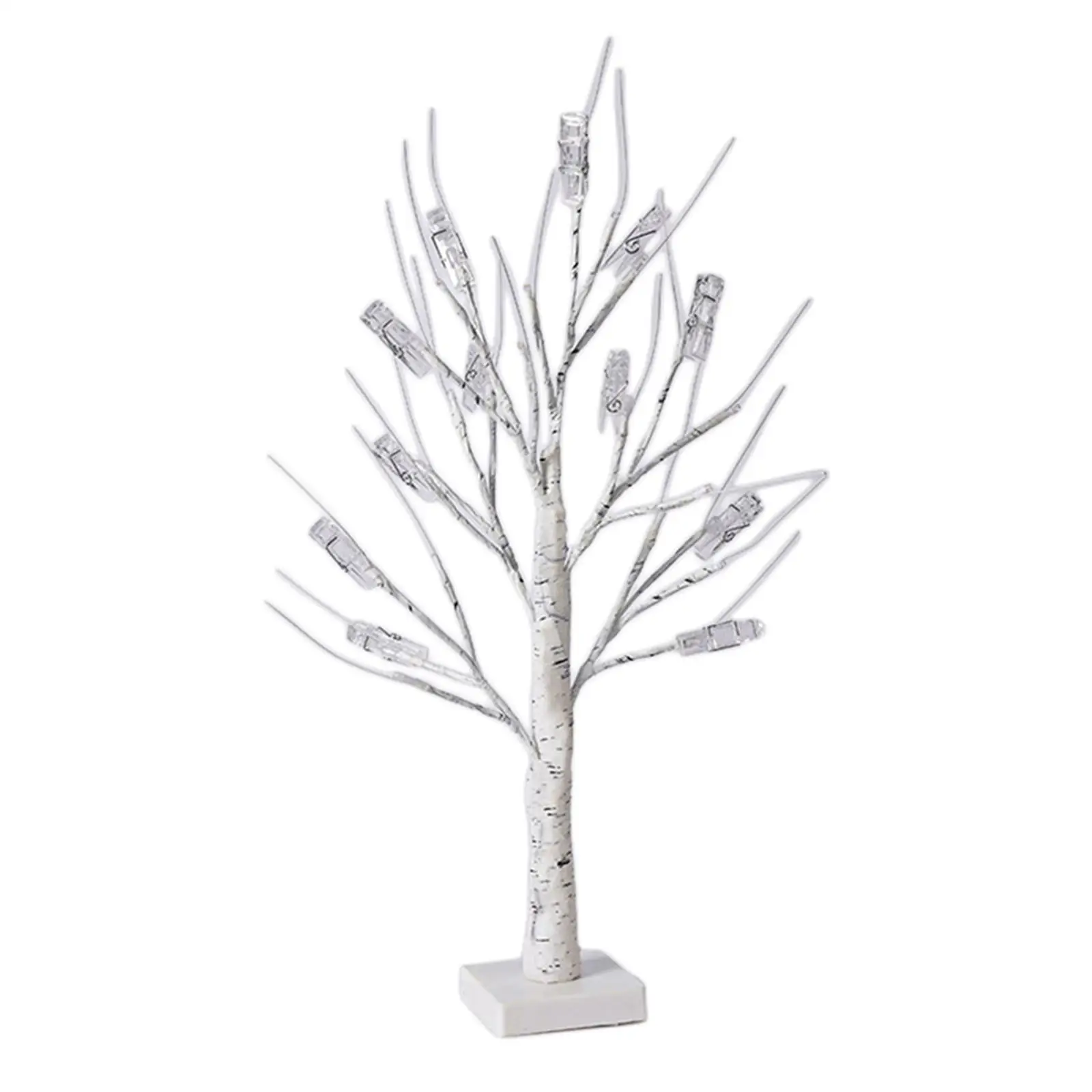 

Tree with Lights Display Trees Stands with Clips Memo Bedroom LED Nightlight