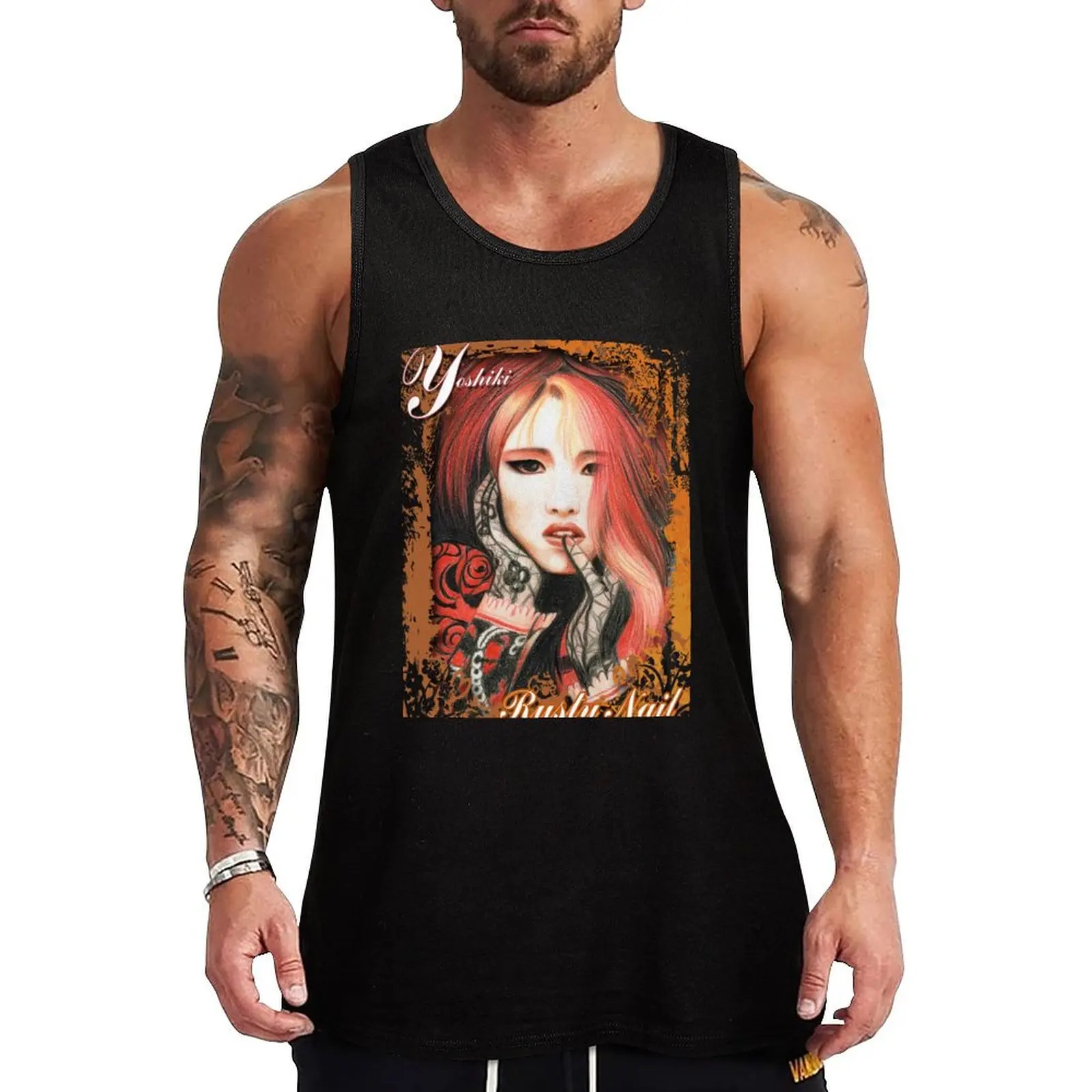 Rusty Nail (Yoshiki) Tank Top man vest t-shirts for men summer clothes