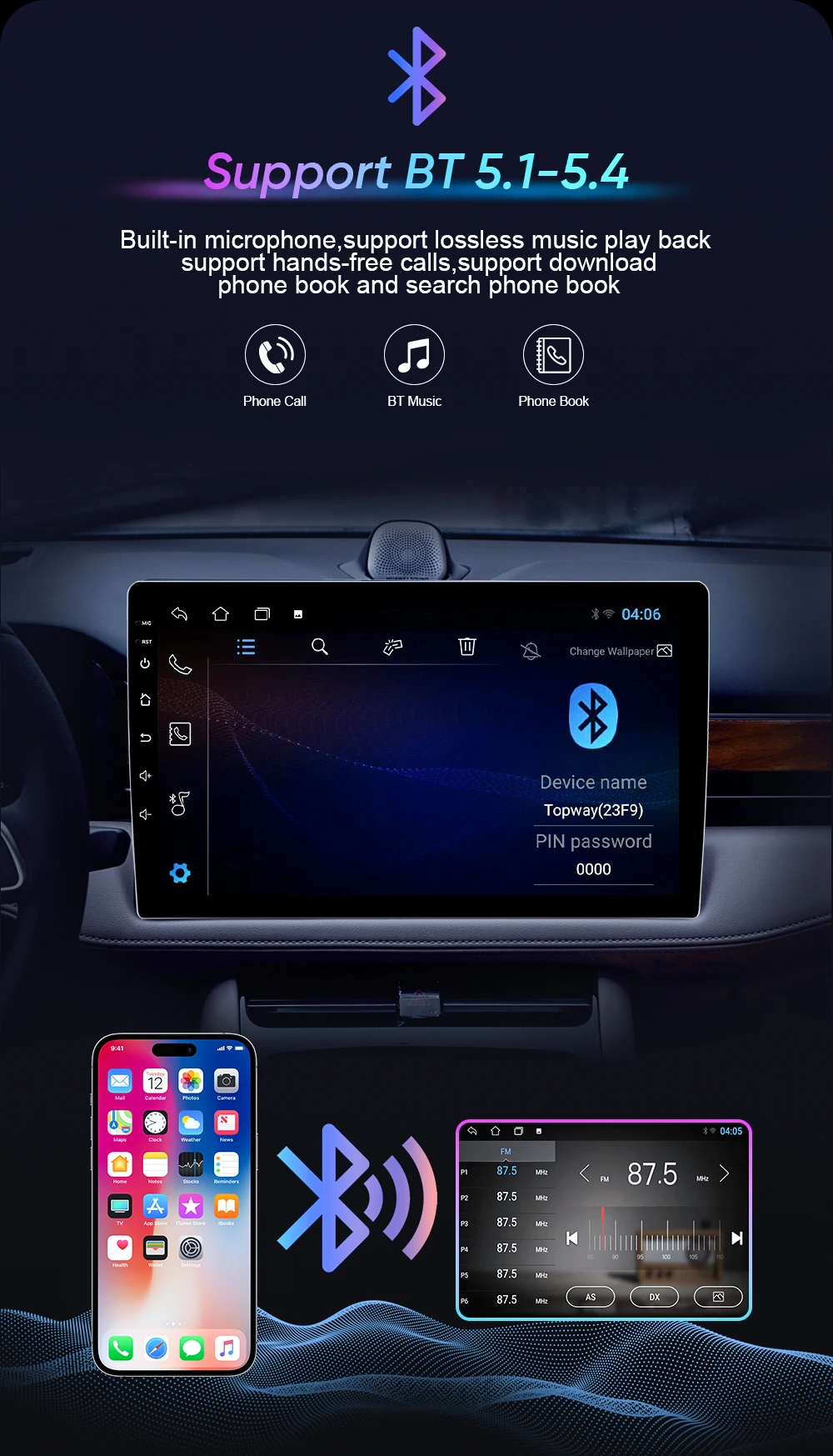 Car Radio Android Auto Stereo For Volkswagen VW Touareg 2002 - 2012 Multimedia 2din DVD GPS Navigation Monitor Video Screen WIFI