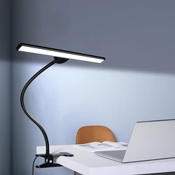 Lámpara LED regulable de escritorio, luz de abrazadera de protección ocular, 3 colores, 10W, 40CM