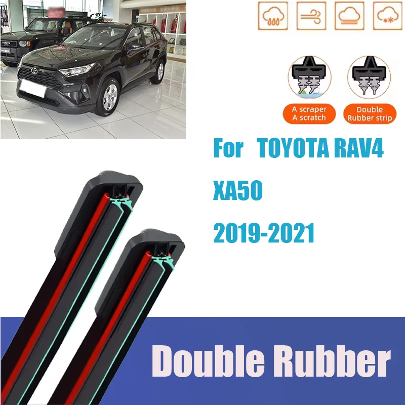 

Car Wiper For TOYOTA RAV4 XA50 2019-2021 Front Wiper Blades Brushes Auto Accessories 2019 2020 2021