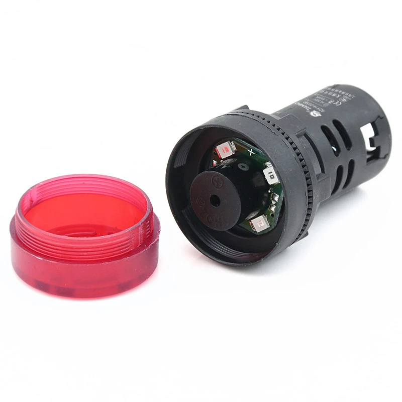 Buzzer AD16-22SM Intermittent Sound and Flash Sound and Light  Warning Light 22mm 12V 24V 220V Alarm Device