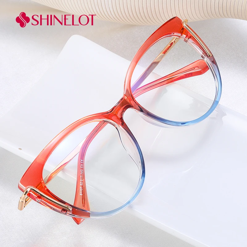 

81107 INS Youth Style Cat Eye Eyeglasses Frame Radiation Protection Glasses Anti-Blue Light Reading Party Eyewear
