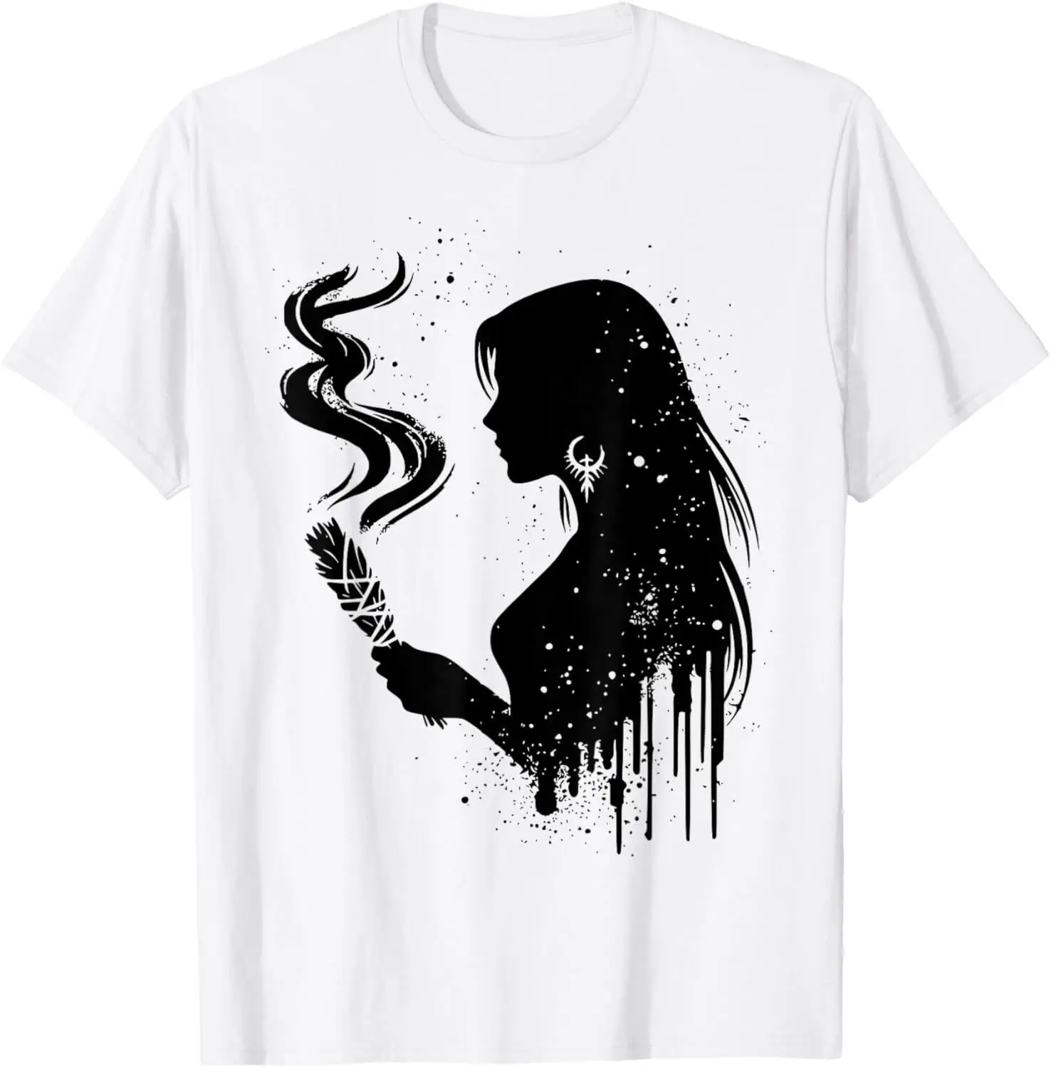 Rock Hand Symbol Art For Music Lovers Oa Smudging T-Shirt